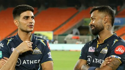 Shubman Gill (L) with Hardik Pandya during IPL 2023 (IPL)