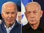 This combination photo shows President Joe Biden, left, on March 8, 2024, in Wallingford, Pa., and Israeli Prime Minister Benjamin Netanyahu in Tel Aviv, Israel, Oct. 28, 2023. Biden and Netanyahu spoke Monday, March 18, in their first interaction in more than a month as the divide has grown between allies over food crisis in Gaza, conduct of war. (AP Photo) This combination photo shows President Joe Biden, left, on March 8, 2024, in Wallingford, Pa., and Israeli Prime Minister Benjamin Netanyahu in Tel Aviv, Israel, Oct. 28, 2023. Biden and Netanyahu spoke Monday, March 18, in their first interaction in more than a month as the divide has grown between allies over food crisis in Gaza, conduct of war. (AP Photo)