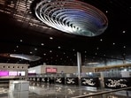 A picture of the newly inaugurated Terminal-3 of Chaudhry Charan Singh Amausi Airport in Lucknow, Uttar Pradesh. (Deepak Gupta/Hindustan Times) 