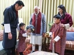 PM Modi seen along with Bhutan King Wangchuck, family at Lingkana Palace.
