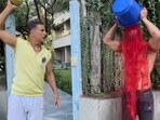 Akshay Kumar, Tiger Shroff, Soha Ali Khan celebrate Holi. Akshay Kumar, Tiger Shroff, Soha Ali Khan celebrate Holi.