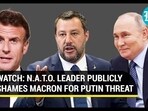 WATCH: N.A.T.O. LEADER PUBLICLY SHAMES MACRON FOR PUTIN THREAT WATCH: N.A.T.O. LEADER PUBLICLY SHAMES MACRON FOR PUTIN THREAT