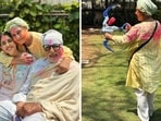 Amitabh Bachchan and Jaya Bachchan shared a sweet frame with Navya Naveli Nanda.