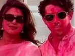 Priyanka Chopra with Nick Jonas and daughter Malti in the new pictures. Priyanka Chopra with Nick Jonas and daughter Malti in the new pictures.