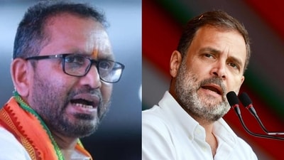 Kerala BJP chief K Surendran and Congress MP Rahul Gandhi Kerala BJP chief K Surendran and Congress MP Rahul Gandhi