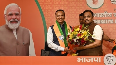 Naveen Jindal joined BJP in the presence of party leader Vinod Tawde at BJP HQ in New Delhi (Photo by Arvind Yadav/ Hindustan Times) Naveen Jindal joined BJP in the presence of party leader Vinod Tawde at BJP HQ in New Delhi (Photo by Arvind Yadav/ Hindustan Times)