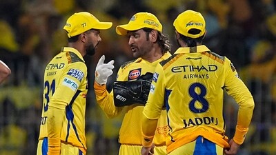 Chennai Super Kings' captain Ruturaj Gaikwad with MS Dhoni. (PTI) Chennai Super Kings' captain Ruturaj Gaikwad with MS Dhoni. (PTI)