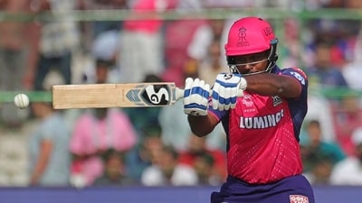 Sanju Samson led his team from front with a powerful performance against LSG. Sanju Samson led his team from front with a powerful performance against LSG.