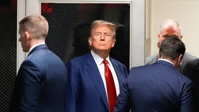 Donald Trump arrived in court on Monday for a hearing scheduled in place of the long-planned start of jury selection in the first of his four criminal cases to go to trial. (AP) Donald Trump arrived in court on Monday for a hearing scheduled in place of the long-planned start of jury selection in the first of his four criminal cases to go to trial. (AP)
