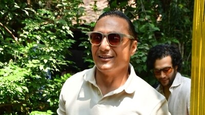 Rahul Bose at the bash. Rahul made a rare public appearance on Monday.&nbsp; 