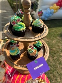Organic holi cupcakes for the party grazing table by Trisha Parswani (Flavoratii) Organic holi cupcakes for the party grazing table by Trisha Parswani (Flavoratii)