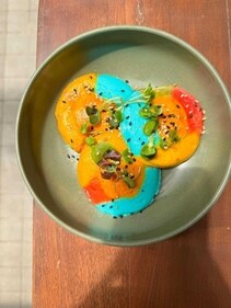 MasterChef India 4 finalist Karishma Sakhrani made Rainbow idlis for her party today (Karishma Sakhrani ) MasterChef India 4 finalist Karishma Sakhrani made Rainbow idlis for her party today (Karishma Sakhrani )