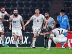 Afghanistan's Sharif Mukhammad (2L) celebrates with teammates after scoring a goal during the 2026 FIFA World Cup AFC qualifiers football match between India and Afghanistan at the Indira Gandhi Athletic Stadium in Guwahati Afghanistan's Sharif Mukhammad (2L) celebrates with teammates after scoring a goal during the 2026 FIFA World Cup AFC qualifiers football match between India and Afghanistan at the Indira Gandhi Athletic Stadium in Guwahati