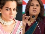Actor Kangana Ranaut and Congress leader Supriya Shrinate