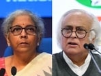 Finance minister Nirmala Sitharaman and Congress general secretary Jairam Ramesh.