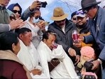 Sonam Wangchuk, an engineer turned educational reformist calls off his hunger strike in Leh, Ladakh, on Tuesday. The hunger strike was for the statehood of Ladakh and the protection of the fragile Himalayan ecology. (ANI) Sonam Wangchuk, an engineer turned educational reformist calls off his hunger strike in Leh, Ladakh, on Tuesday. The hunger strike was for the statehood of Ladakh and the protection of the fragile Himalayan ecology. (ANI)