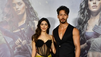 Tiger Shroff and Alaya F pose at the trailer launch. Bade Miyan Chote Miyan will be facing a big Bollywood clash with Ajay Devgn's period sports drama film Maidaan. Tiger Shroff and Alaya F pose at the trailer launch. Bade Miyan Chote Miyan will be facing a big Bollywood clash with Ajay Devgn's period sports drama film Maidaan.