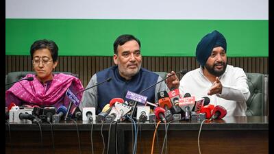 AAP Delhi convener Gopal Rai on Wednesday said leaders of the opposition grouping, Indian National Developmental Inclusive Alliance (INDIA), will join the rally at Ramlila Maidan on March 31. (Sanchit Khanna/HT PHOTO) AAP Delhi convener Gopal Rai on Wednesday said leaders of the opposition grouping, Indian National Developmental Inclusive Alliance (INDIA), will join the rally at Ramlila Maidan on March 31. (Sanchit Khanna/HT PHOTO)