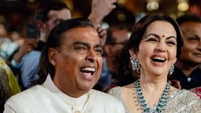 Reliance Industries chairman Mukesh Ambani and his wife and Reliance Foundation Founder and Chairperson Nita Ambani. (ANI) Reliance Industries chairman Mukesh Ambani and his wife and Reliance Foundation Founder and Chairperson Nita Ambani. (ANI)
