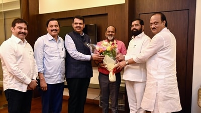 The Mahayuti – an alliance of the BJP, Shiv Sena and NCP – to contest the upcoming LS polls. (HT PHOTO) The Mahayuti – an alliance of the BJP, Shiv Sena and NCP – to contest the upcoming LS polls. (HT PHOTO)