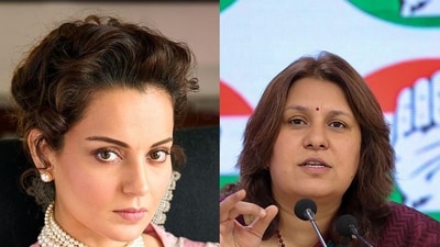 Actor Kangana Ranaut and Congress leader Supriya Shrinate Actor Kangana Ranaut and Congress leader Supriya Shrinate