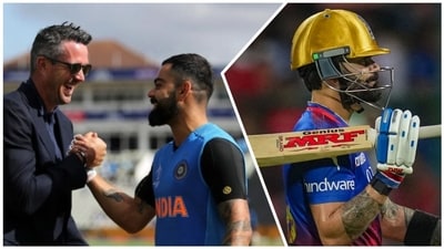Kevin Pietersen reacted after Virat Kohli dropped a subtle message about his T20 future (PTI-Getty Images)