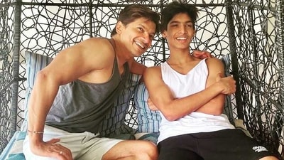 Shaan with son Maahi Shaan with son Maahi