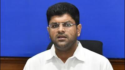The Jannayak Janta Party (JJP) on Tuesday decided to contest all the 10 Lok Sabha seats in Haryana. (HT File)
