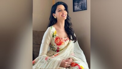 With the help of make-up artist Reshmaa Merchant, Nora got decked up in nude eyeshadow, kohl eyes, mascaraed lashes, blushed cheeks, luminous highlighter, contoured cheekbones and a shade of nude lipstick. (Instagram/@norafatehi) With the help of make-up artist Reshmaa Merchant, Nora got decked up in nude eyeshadow, kohl eyes, mascaraed lashes, blushed cheeks, luminous highlighter, contoured cheekbones and a shade of nude lipstick. (Instagram/@norafatehi)