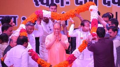 Chief minister Yogi Adityanath in Ghaziabad on Wednesday. (HT Photo) Chief minister Yogi Adityanath in Ghaziabad on Wednesday. (HT Photo)