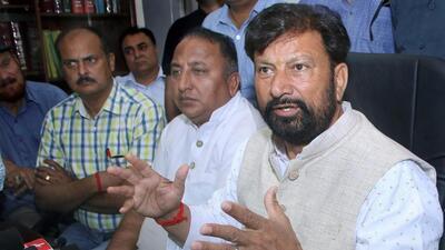 Congress’ Choudhary Lal Singh joined the Lok Sabha race from Jammu and Kashmir’s Udhampur. (HT File) Congress’ Choudhary Lal Singh joined the Lok Sabha race from Jammu and Kashmir’s Udhampur. (HT File)