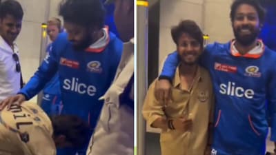 IPL 2024: The Hardik Pandya fan said he met his icon in Hyderabad. (X/@ChatGPTChr26111) IPL 2024: The Hardik Pandya fan said he met his icon in Hyderabad. (X/@ChatGPTChr26111)