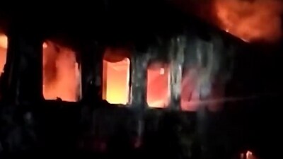 The train was travelling from Danapur to Mumbai. (PTI) The train was travelling from Danapur to Mumbai. (PTI)