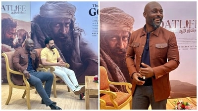 Haitian actor Jimmy Jean-Louis will be seen with Prithviraj Sukumaran in The Goat Life. Haitian actor Jimmy Jean-Louis will be seen with Prithviraj Sukumaran in The Goat Life.