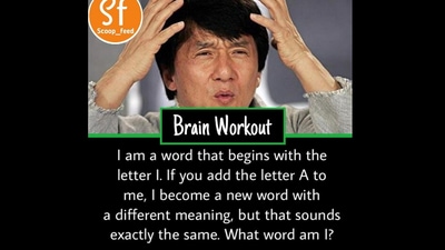 Can you solve this brain teaser? Can you solve this brain teaser?