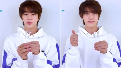 BTS' Jin has a message for his fans. BTS' Jin has a message for his fans.