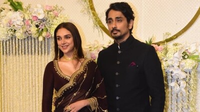 Aditi Rao Hydari and Siddharth have reportedly tied the knot. Aditi Rao Hydari and Siddharth have reportedly tied the knot.