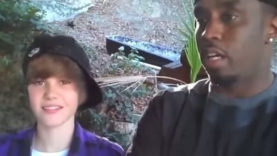 An old video of Diddy (40) and Justin Bieber (15) went viral online after Homeland Security raided the former's mansions earlier this week. An old video of Diddy (40) and Justin Bieber (15) went viral online after Homeland Security raided the former's mansions earlier this week.