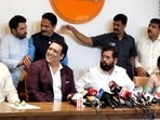 Bollywood actor Govinda joined Eknath Shinde's Shiv Sena on Thursday. Bollywood actor Govinda joined Eknath Shinde's Shiv Sena on Thursday.