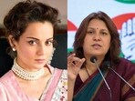 Actor Kangana Ranaut and Congress leader Supriya Shrinate Actor Kangana Ranaut and Congress leader Supriya Shrinate