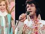 Carol Burnett has opened up about the ‘terrible, awful’ moment she performed before Elvis Presley (Photo by Robyn BECK / AFP, Elvis Presley Enterprises LLC/Handout via REUTERS)