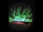 The image shows the Aurora Borealis captured by the Dutch pilot from the cockpit. The image shows the Aurora Borealis captured by the Dutch pilot from the cockpit.