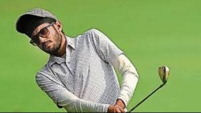 Another golfer from Chandigarh, Shubhankar Sharma, the top-ranked Indian, began with a bogey, but braving a cold and slight body ache, he finished two-under 70 and was T-34, as was Gaganjeet Bhullar. (HT File)