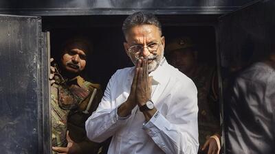 Ansari, 60, was brought to the Rani Durgawati Medical College from the Banda prison for a second time in a week shortly before he was declared dead. (PTI) Ansari, 60, was brought to the Rani Durgawati Medical College from the Banda prison for a second time in a week shortly before he was declared dead. (PTI)