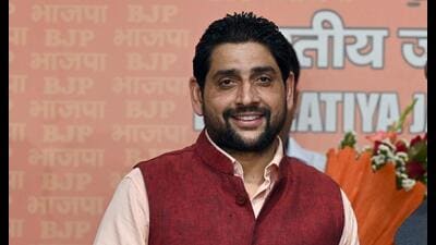 Before joining BJP, Angural was the Aam Aadmi Party (AAP) legislator from Jalandhar West. (HT photo)