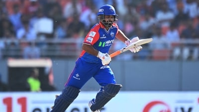 Delhi Capitals' captain Rishabh Pant runs between the wickets. (AFP) Delhi Capitals' captain Rishabh Pant runs between the wickets. (AFP)