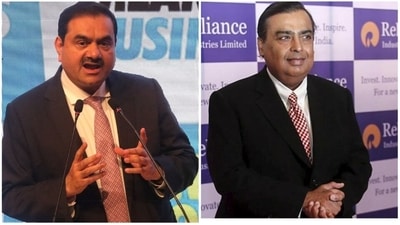 Gautam Adani and Mukesh Ambani. (File Photo) Gautam Adani and Mukesh Ambani. (File Photo)