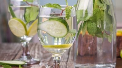 6. Mint detox water: The cool and refreshing herb is perfect for summer season and can be added in a variety of dishes from chutney, drinks, raitas to curries. Mint detox water is made by infusing water with fresh mint leaves. (Pexels) 6. Mint detox water: The cool and refreshing herb is perfect for summer season and can be added in a variety of dishes from chutney, drinks, raitas to curries. Mint detox water is made by infusing water with fresh mint leaves. (Pexels)