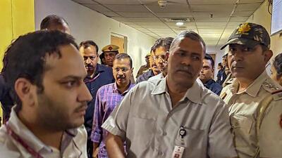 Delhi chief minister Arvind Kejriwal at a Delhi court. (PTI) Delhi chief minister Arvind Kejriwal at a Delhi court. (PTI)