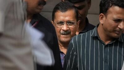 Delhi chief minister and AAP convenor Arvind Kejriwal comes out of the Rouse Avenue Court after he was produced by the Enforcement Directorate in the excise policy-linked money laundering case in New Delhi (PTI) Delhi chief minister and AAP convenor Arvind Kejriwal comes out of the Rouse Avenue Court after he was produced by the Enforcement Directorate in the excise policy-linked money laundering case in New Delhi (PTI)